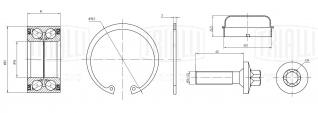 Ремкомплект ступицы передней для автомобиля Mercedes GLA (X156) (13-) - CS 1575 - 2