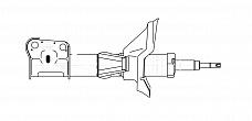 Амортизатор (стойка) передний левый для автомобиля Honda CR-V (01-)