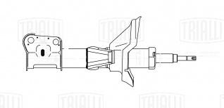 Амортизатор (стойка) передний левый для автомобиля Honda CR-V (01-) - AG 23159 - 