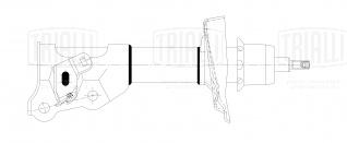 Амортизатор (стойка) передний правый для автомобиля Honda Civic (06-) седан - AG 23351 - 2