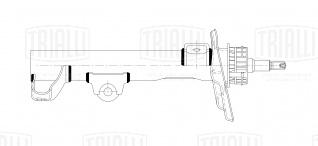 Амортизатор (стойка) передний для автомобиля Mercedes C (W204) (07-) - AG 15062 - 2